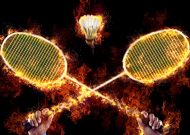Fiery Badminton Match