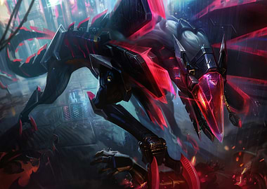 Cybernetic Creature in Neon City