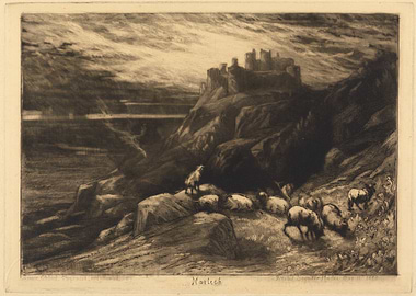 Harlech Castle with Sheep