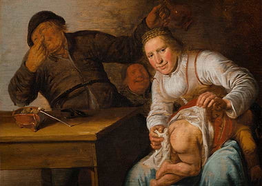A Woman Spanking a Baby