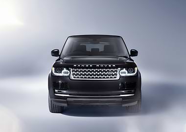 Black Range Rover Front View