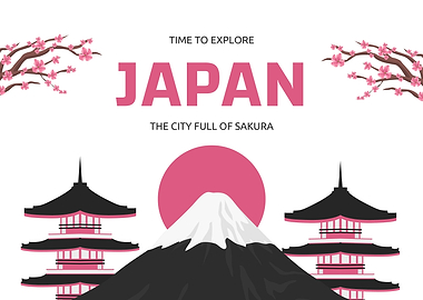 Explore Japan with Sakura and Mt. Fuji