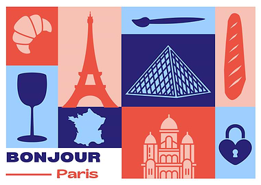 Bonjour Paris Collage