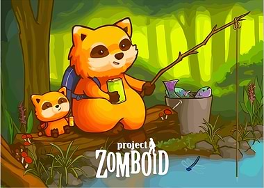 Project Zomboid Raccoon Fishing