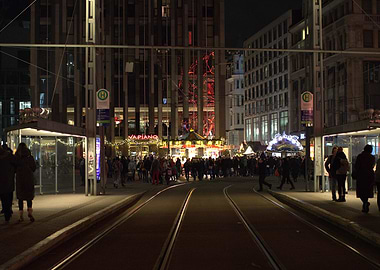 Christmas Market at Night
