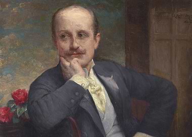 Portrait of a Man with Roses