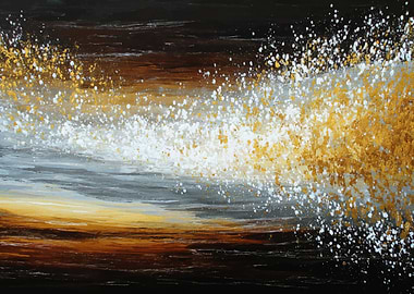 Abstract Splatter Painting