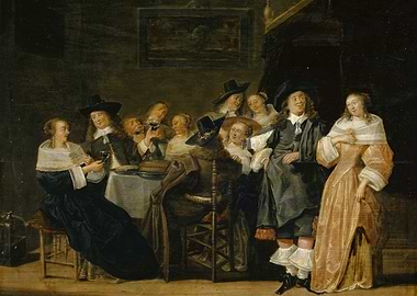 17th Century Dutch Interior Scene