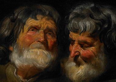 Two Old Men's Faces