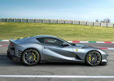 Ferrari 812 Competizione Side View