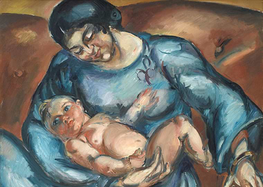 Mother holding a baby