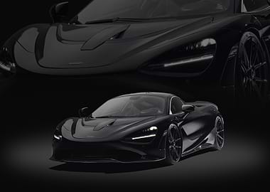 Black McLaren 720S Sports Car