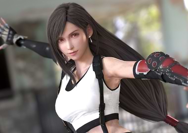 Tifa Lockhart in action pose