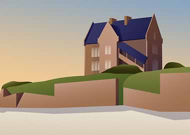 Coastal House on a Hill