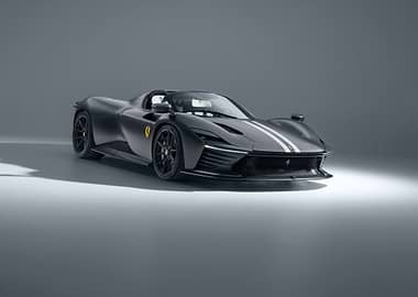 Matte Black Ferrari Daytona SP3