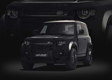 Black Land Rover Defender
