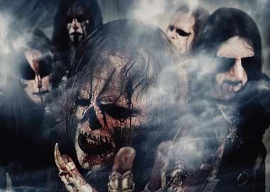 dark funeral band members with skull makeup