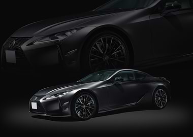 Dark Grey Lexus LC 500 Coupe