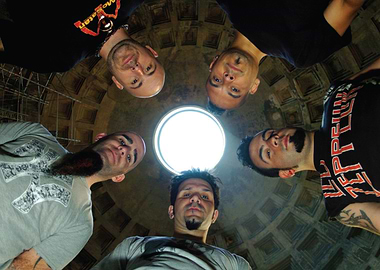 anthrax Band members looking down from above