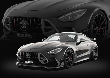 Brabus Black Sports Car