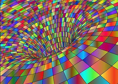 Colorful Abstract Wormhole