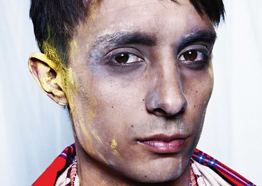 daniel adams ray with Colorful Face Paint