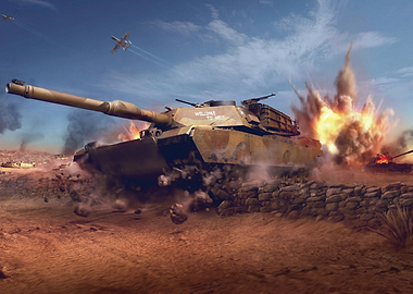 world of tanks in Desert Combat