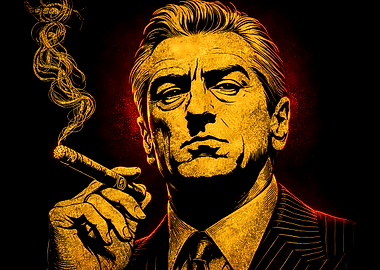 Robert De Niro Smoking Cigar