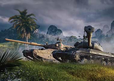 Tanks in a Tropical Downpour world of tanks