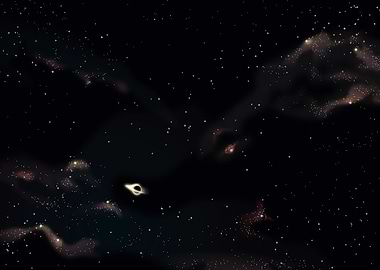 Black Hole in Deep Space