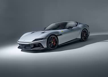 Silver Ferrari Daytona SP3