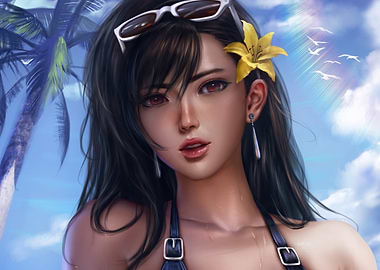 Tifa Lockhart in a Bikini