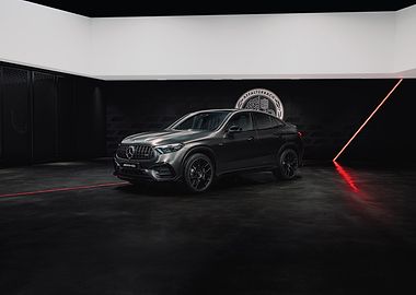 Dark Mercedes-AMG GLE Coupe in Studio