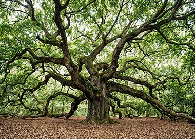 Majestic Ancient Oak Tree