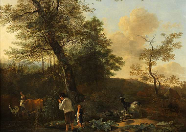 Pastoral Scene with Children and Animals