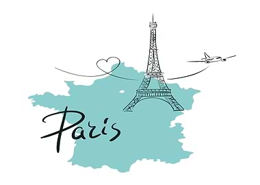 Paris Travel Illustration