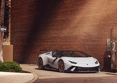 White Lamborghini Convertible