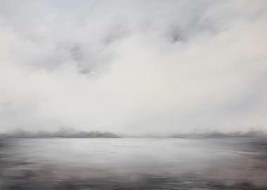 Misty Landscape Painting