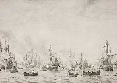 Naval Battle Scene