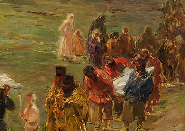 Group of people in a procession