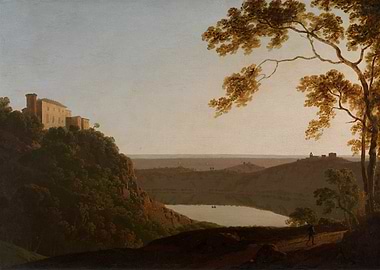 Italian Landscape with Castle and Lake