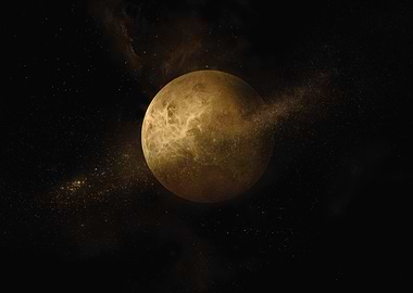 Golden Planet in Cosmic Dust