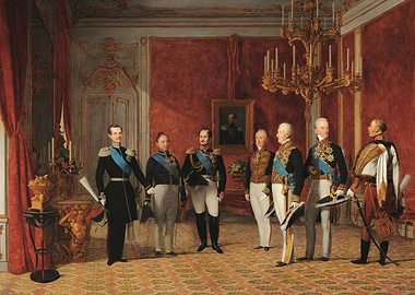 Royal Portrait of Men in Uniform