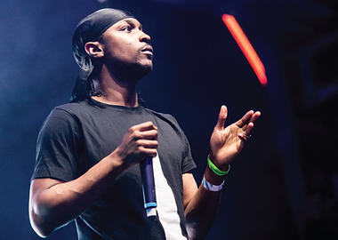 Rapper Performing on Stage jme