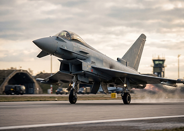Fighter Jet on Runway