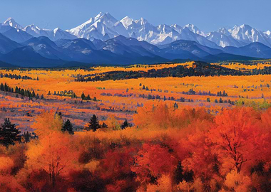 Autumn Mountain Landscape
