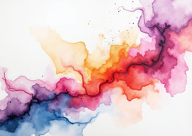 Abstract Watercolor Flow