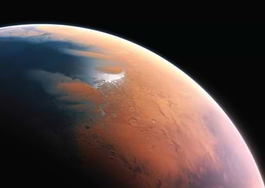 Artistic view of Mars