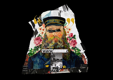 Collage of a Postman