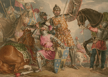 Medieval Knights in Battle